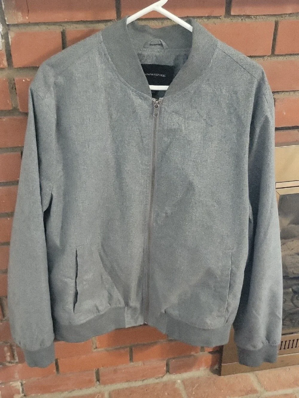 Banana Republic Men's Gray Bomber Jacket